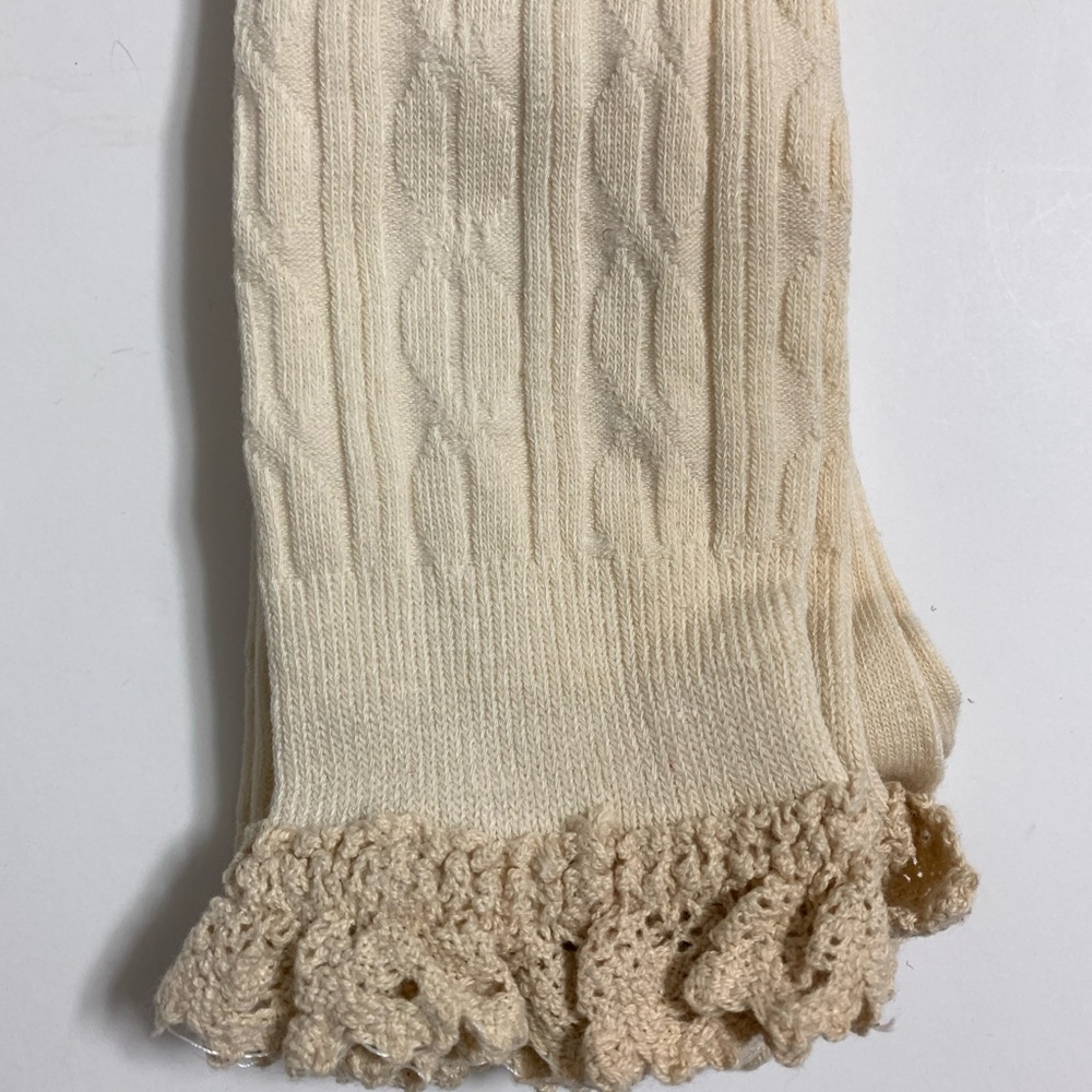 Crochet Trim Over The Knee Socks - Picture 3 of 3